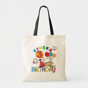Bolsa Tote Camisas de aniversário de 3 anos Fiesta e presente