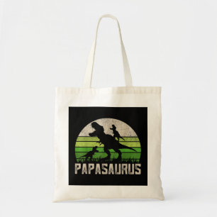 Bolsa Tote Camisas de vovô engraçadas, Papasauro Dinossauro 2