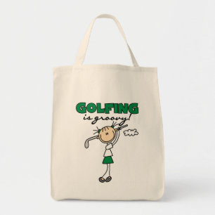 Bolsa Tote Camisas e Presentes Golfing é Groovy