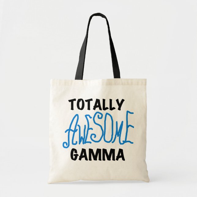 Bolsa Tote Camiseta azul e presentes da gama totalmente impre (Frente)