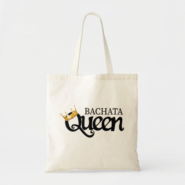 Bolsa Tote Camiseta Bachata rainha, latino de socorro (Frente)