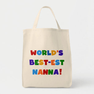 Bolsa Tote Camiseta brilhante do Melhor-est Nanna das cores