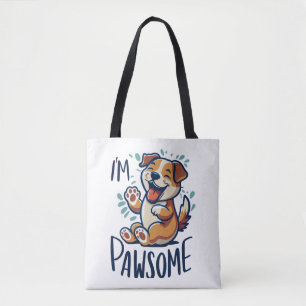 Bolsa Tote Camiseta Clássica de Cachorro Feliz