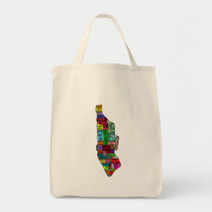 Bolsa Tote Camiseta codificado cor de Manhattan NYC, Hoodies