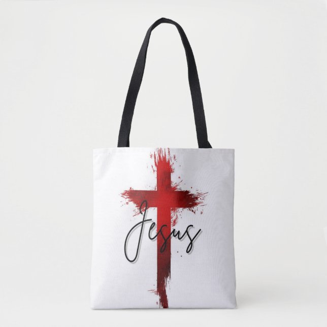 Bolsa Tote Camiseta Cristã Jesus Rei dos Reis - Soberania Fé! (Frente)
