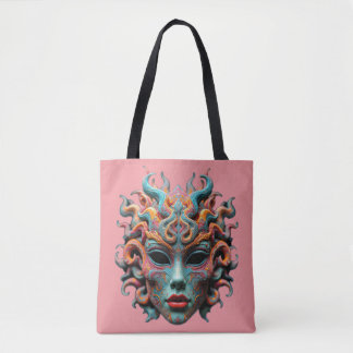 Bolsa Tote Camiseta de arte mitológico psicodélico da jovem M