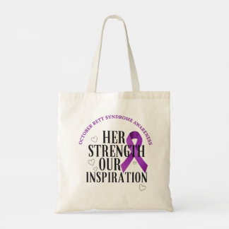 Bolsa Tote Camiseta de Conscientização de Outubro para Síndro