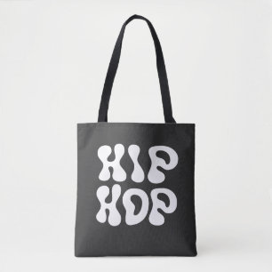 Bolsa Tote Camiseta de logotipo de tipografia negrito Hip Hop