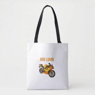 Bolsa Tote Camiseta de Motocicleta para Amantes de Bicicletas