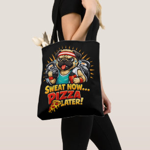 Bolsa Tote Camiseta de Treino Fofo para Amantes de Fitness e