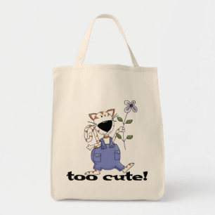 Bolsa Tote Camiseta demasiado bonito e presentes do gato do g
