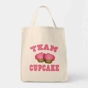 Bolsa Tote Camiseta do cupcake da equipe, Hoodies, canecas,