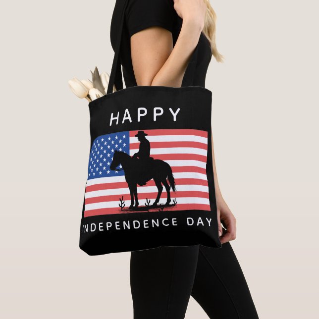 Bolsa Tote Camiseta do Dia 4 de Julho (Close Up)