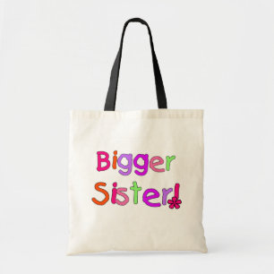 Bolsa Tote Camiseta e presentes da irmã mais grande