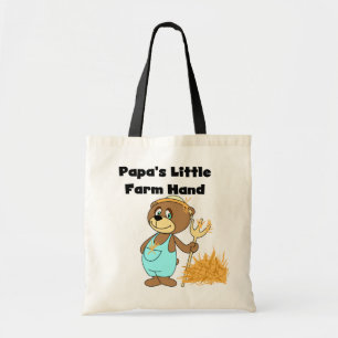 Bolsa Tote Camiseta e presentes da mão de fazenda da papá pou