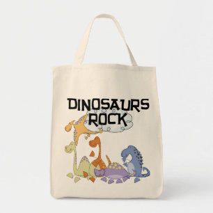 Bolsa Tote Camiseta e presentes da rocha dos dinossauros