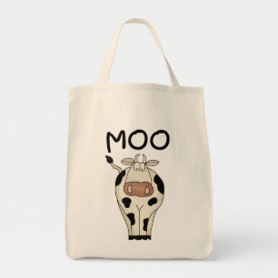 Bolsa Tote Camiseta e presentes da vaca do MOO