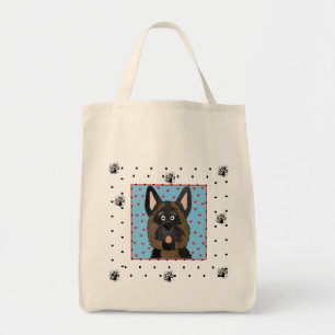 Bolsa Tote Camiseta e presentes do cão de german shepherd