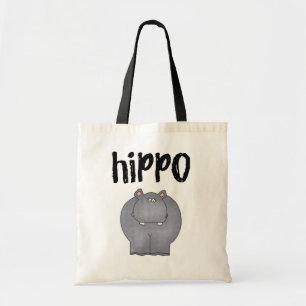 Bolsa Tote Camiseta e presentes do hipopótamo
