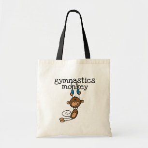 Bolsa Tote Camiseta e presentes do macaco da ginástica