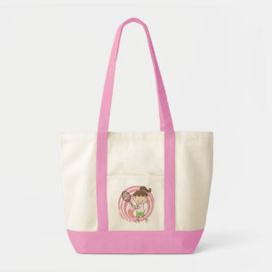 Bolsa Tote Camiseta e presentes do tênis da menina dos