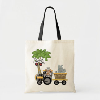 Bolsa Tote Camiseta e presentes do trem do macaco e do