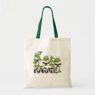 Bolsa Tote Camiseta e presentes dos sapos do karaté