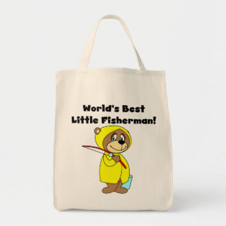 Bolsa Tote Camiseta e presentes pequenos do pescador do mundo