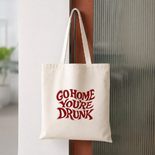 Bolsa Tote Camiseta engraçada com arte tipográfica retrô