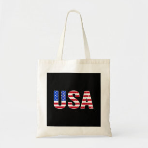 Bolsa Tote Camiseta EUA Bandeira Americana Patriótica Homens