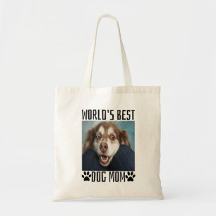 Bolsa Tote Camiseta Melhor Mãe de Cachorro do Mundo