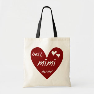 Bolsa Tote Camiseta Mimi e os presentes do coração vermelho