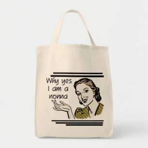 Bolsa Tote Camiseta retro e presentes de Nonna