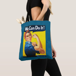 Bolsa Tote Camiseta Rosy the Riveter Feminina - Nós Podemos