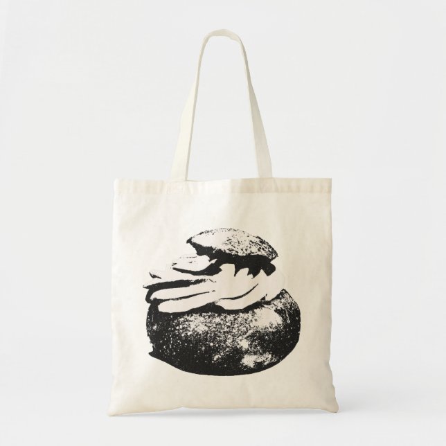 Bolsa Tote Camiseta Semla bun Fika (Frente)