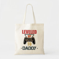 Camiseta Vintage Leveled Up To Daddy Presente para