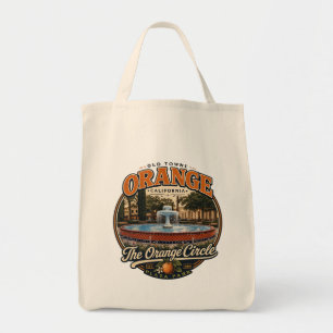 Bolsa Tote Camiseta Vintage Old Towne Orange Circle Fountain