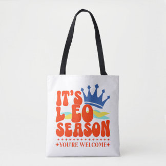 Bolsa Tote Camiseta ZodiacLEO Season Você Bem-Vindo