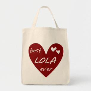 Bolsa Tote Camisetas e presentes da melhor Lola Ever