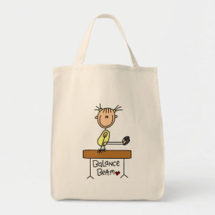 Bolsa Tote Camisetas e Presentes da Menina na Trave de Equilí
