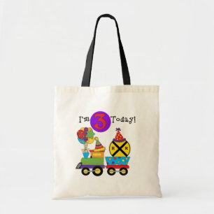 Bolsa Tote Camisetas e presentes de aniversário de 3 anos de