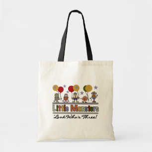 Bolsa Tote Camisetas e presentes de aniversário de 3 anos mon