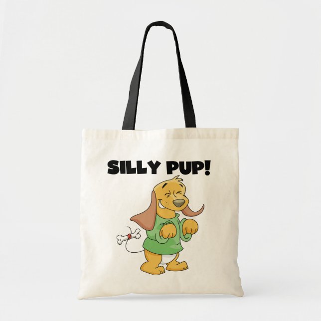 Bolsa Tote Camisetas e presentes de Bobo de camisa verde (Frente)
