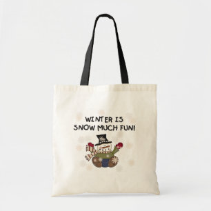 Bolsa Tote Camisetas e presentes de boneco de neve