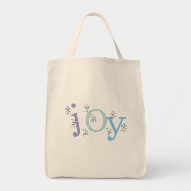 Bolsa Tote CAMISETAS e presentes de Férias JOY (Frente)