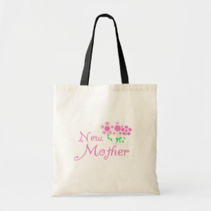Bolsa Tote Camisetas e presentes de flores rosa-novas