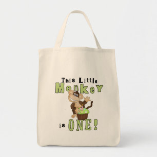 Bolsa Tote Camisetas e presentes de macacos de Partido Verde