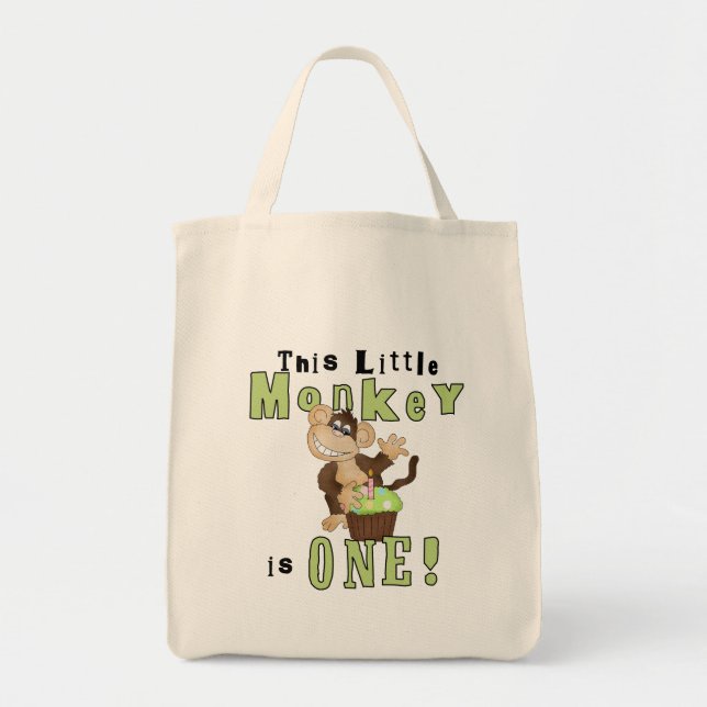 Bolsa Tote Camisetas e presentes de macacos de Partido Verde (Frente)