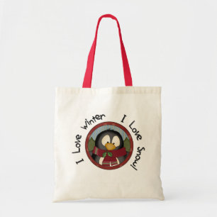 Bolsa Tote Camisetas e presentes de Natal de Pinguim