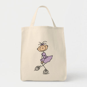 Bolsa Tote Camisetas e Presentes de Patinadora Artística com